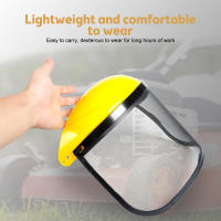 Casco De Seguridad Para Jardín Con Visera De Malla Completa Y Protección Contra Golpes Y Salpicaduras Para Motosierra Aideepen - details 1