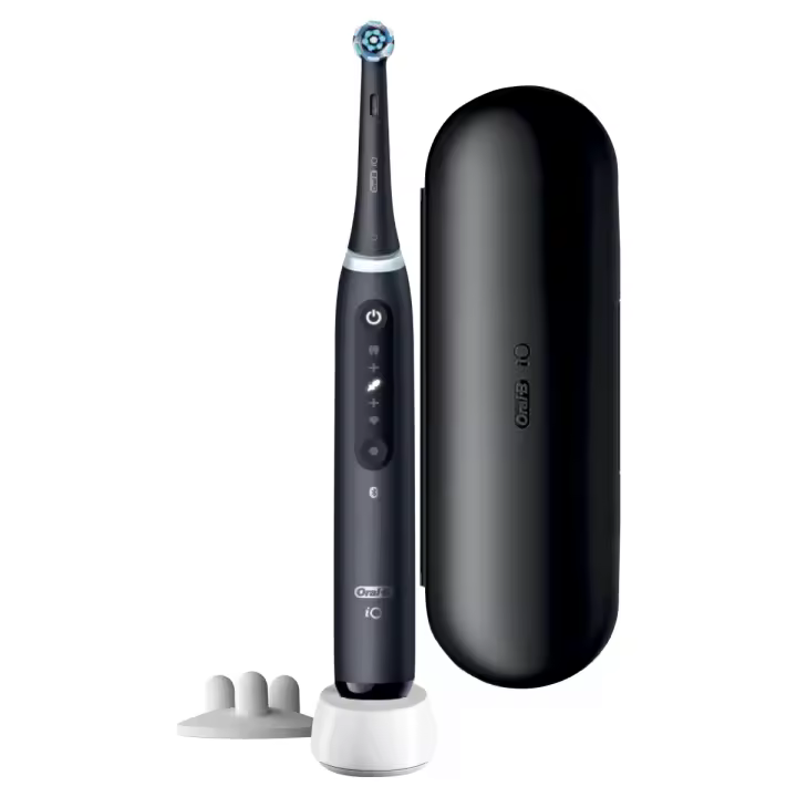 Cepillo eléctrico Oral B IO 5s, Sensor de Presión, Inteligencia Artificial, 5 Modos operación: Limpiezadiaria,Limpiezaintensa,Blanqueamiento,SensibleyExtrasensible - 1