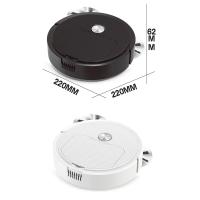 Robot Aspirador Automático Fully Automatic Sweeping USB Recargable Secado Y Limpieza De Suelos Inteligente Para El Hogar Blanco Y Negro - details 14