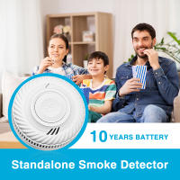 Detector De Fuma 1pc Advertencia De Incendio Interior Con Silbato De 85dB Alarma Para Casa Restaurante Hotel Oficina Baterías Duración De 10 Años - details 0