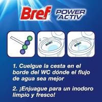 BREF Power Activ Natura Cesta WC (1 unidad), limpia baño para un WC siempre limpio y fresco, limpiador de baños con fórmula antical que elimina la suciedad - details 4