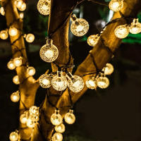 Luces De Cadena Solar De Cristal Globular IP65 39FT Con 100 LED Y 8 Modos De Iluminación Para Exterior Halloween Y Navidad Fiesta - details 5