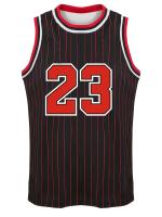 Camiseta De Baloncesto Sin Mangas Para Hombres Clásica Con Bordado De Rayas Estilo Chicago#23 Transpirable Y Moderna Para Entrenamiento Y Competencia - details 2
