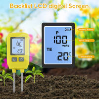 Probador De Suelo Con Pantalla LCD 4 En 1 Detector De Nutrientes Y Fertilizantes Para Jardín Y Granja Medidor De Temperatura Rango 0-1999mg/kg - details 2