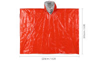 Poncho De Emergencia Impermeable Con Película De Aluminio Cobertor De Aislamiento Térmico Desechable Para Camping Y Sobrevivencia - details 4