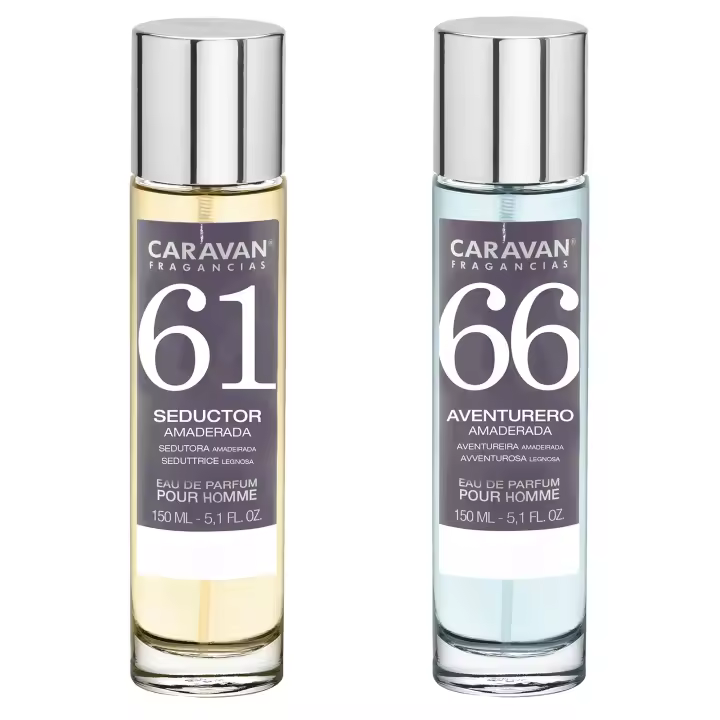 Set de 2 perfumes CARAVAN hombre Nº66 y Nº 61 - Fragancias elegantes para cada momento del día - 1