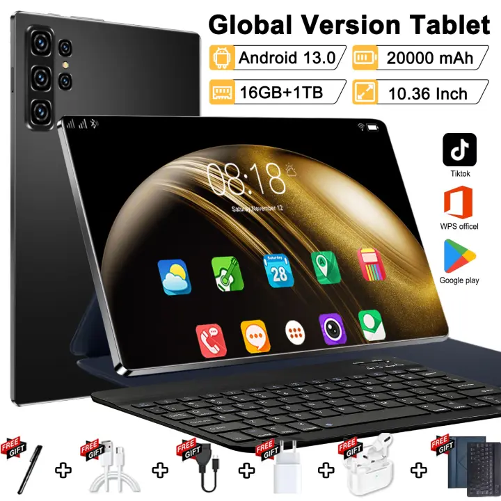 20000mAh,Tablet Android 2025, Versión Global, 14 Núcleos,Nueva Red, 16GB + 1TB, 10,1 Pulgadas, Android 13,0, Wifi - 1