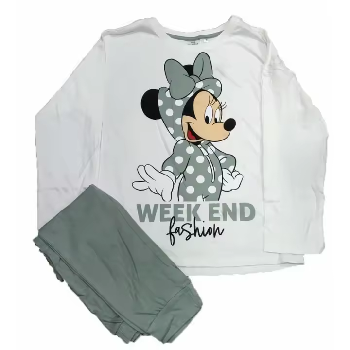 Sun City Pijama adulto blanco Minnie Mouse Disney - 1