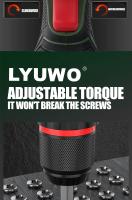 LYUWO Destornillador Eléctrico Recargable Multifuncional Herramienta Doméstica Con Torque Alto Motor Brushless Herramienta De Impacto Para Comercial Manufactura - details 9