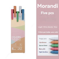 Set De 5 Bolígrafos Gel Kawaii 0.5mm Tinta De Color Suministros Escolares Para Escritura Oficina Material Plástico - details 6