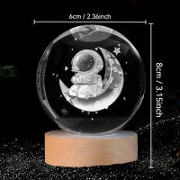 Bola De Cristal Con Láser 3D Y Luz Colorida Astronauta Regalo Perfecto Para Hija Madre Amiga Decoración Para Sala De Estar Dormitorio - details 5