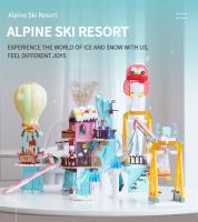 Bloques De Construcción Sluban Alps Ski Resort Con RV Y Casa De Agua Caliente Modelo Educativo DIY Para Niños Regalo De Cumpleaños - details 2