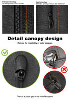 Bolsa De Marco De Bicicleta PHMAX Gran Capacidad Impermeable Accesorios De Bicicleta Para Ciclismo Negro Adecuado Para Mountain Bike Y Road Bike - details 5