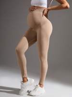 Leggings De Maternidad De Cintura Alta Soporte Para Ejercicio Deportivo Y Yoga Transpirables Para Embarazo - details 2