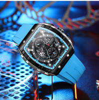 Reloj De Pulsera Curren 8442 Para Hombre Estilo Business Y Casual Cronógrafo De 6 Manos Reloj De Cuarzo Lujo Y Moda Resistente Al Agua Material De Correa Silicona Y Caja De Aleación Dial De Cristal De Zafiro - details 15