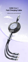 Cable USB 3 En 1 6A Carga Rápida Para Samsung Xiaomi iPhone 13 12 Realme Huawei Tipo C Cable De Carga Para Teléfono Micro USB Data Cable - details 0