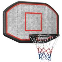 vidaXL Tablero de baloncesto polietileno 109x71x3 cm aro de baloncesto Color Blanco,  Negro, y mas - details 1