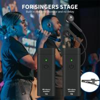 Sistema De Monitoreo Inalámbrico UHF Con Auriculares Profesional Digital Para Escenario Y Transmisión De Sonido Tarjeta De Sonido Receptor Y Transmisor - details 8
