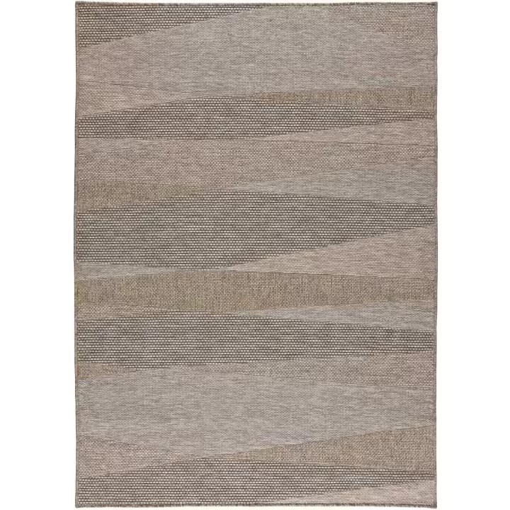 ATTICGO Alfombra de Interior y Exterior Estilo Geométrico en Natural - Oria 527 | 126X190, 152X230, 190X290 cm - 1