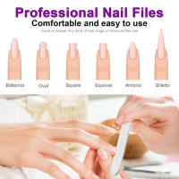 10Pcs Archos De Uñas Lavables De Madera Con Grit 180/240 Para Manicura Y Acrílico En Color Gris Archos De Uñas Rectos Para Salón De Belleza - details 4