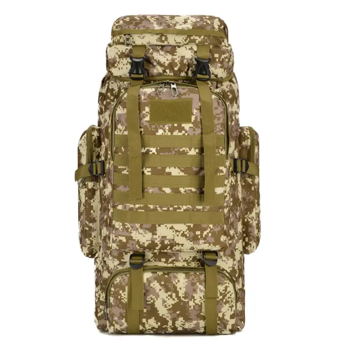 Mochipa impermeable 80L para hombre, granola capacidad para senderismo, acampada, viaje, Deporte al Aire Libre, equipo de camping - 1