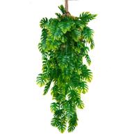 Vine Artificial De Eucalipto Para Decoración De Hogar Y Bodas Plástico Hojas Colgantes Falso Rattan Ivy Uso Exterior Y Exposición - details 11