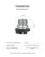 Adaptador De Gas Para Estufa De Camping CAMPINGMOON Aluminio Portátil Eficiente Accesorios De Camping Exterior Z19 Sin Ignición - details 1