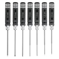 Juego De 7 Llaves De Fijación Hexagonal HSS Para RC Modelo Herramientas De Destornillador 0.9-3.0mm Con Mango Antideslizante - details 0