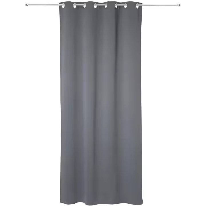 Pack 2 unid. cortina ocultación gris 135x240cm - 1