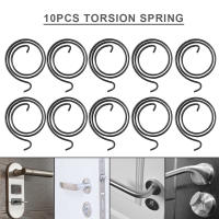 10pcs Resorte De Repuesto Para Manija De Puerta 33mm Resorte De Torcimiento Para Cerradura Interior Sección Plana Y Metálica Para Reparación Y Metalworking - details 3