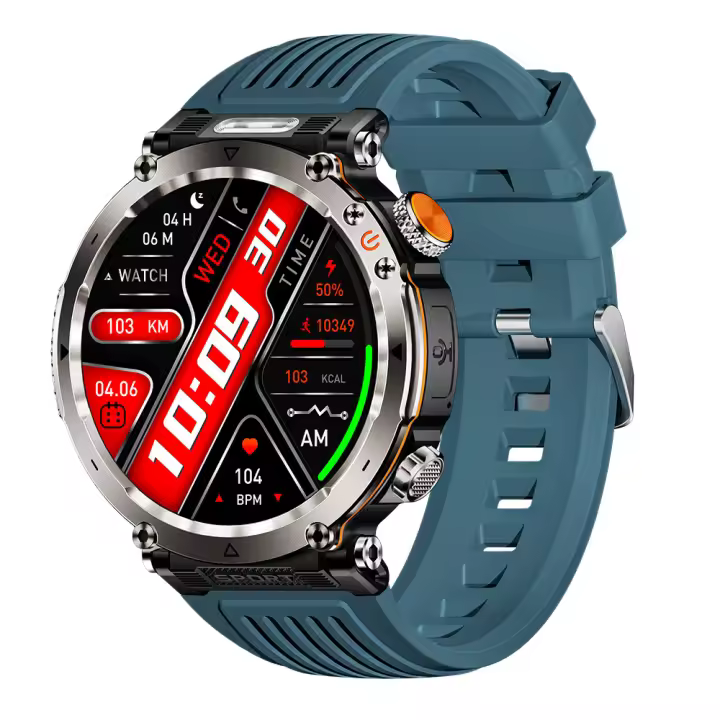 Nuevo reloj inteligente con Bluetooth, linterna, brújula, comprobador de divisas, luz, reloj inteligente para exteriores - 1