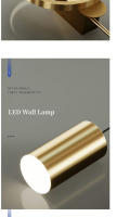 Lámpara De Pared LED Moderna Minimalista Para Dormitorio Y Sala De Estar Iluminación Interior Decorativa De Aluminio Incluye Bombillas - details 10