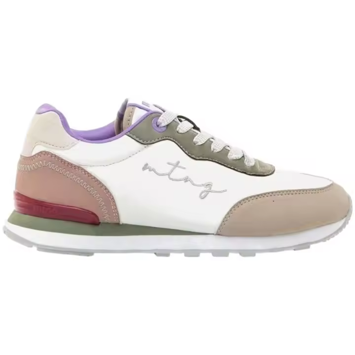 Zapatillas marca Mustang modelo 60439-C56406 para mujer en color blanco - 1