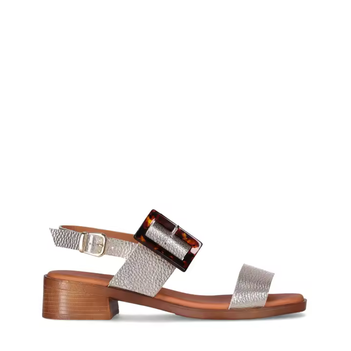 Chika10 Leather BINKA 04 Sandalia de Tacón Oro/Gold - 1