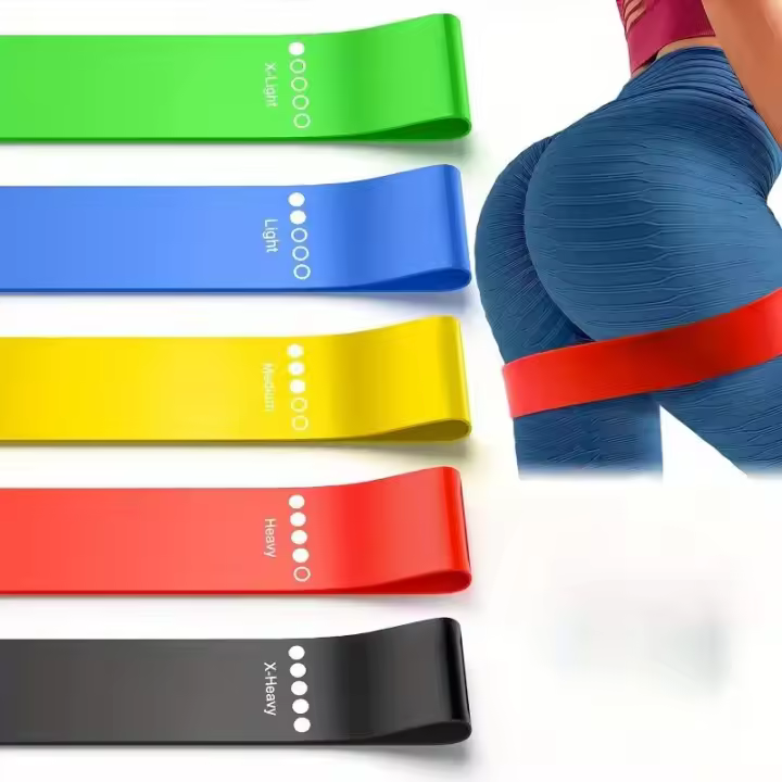Banda De Resistencia De Goma Para Yoga 5 Piezas Ejercitación Elástica Para Pilates Equipo De Gimnasio Y Ejercicio En Casa - 1