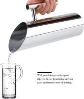 Jarra de agua con protector de Hielo, utensilios de Servicio para hoteles y Hogares, inoxidable Maple (1,5 L) - details 2