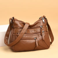Bolso De Hombro Para Mujer 2023 Nueva Moda En Cuero PU Color Sólido Gran Capacidad Bolso Cruzado Multi-Nivel Estilo Clásico - details 8