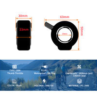 Manillar De Acelerador Para Bicicleta Eléctrica 24V 36V 48V Conector Impermeable Accesorios Para Bicicleta Eléctrica Motor Bafang - details 5