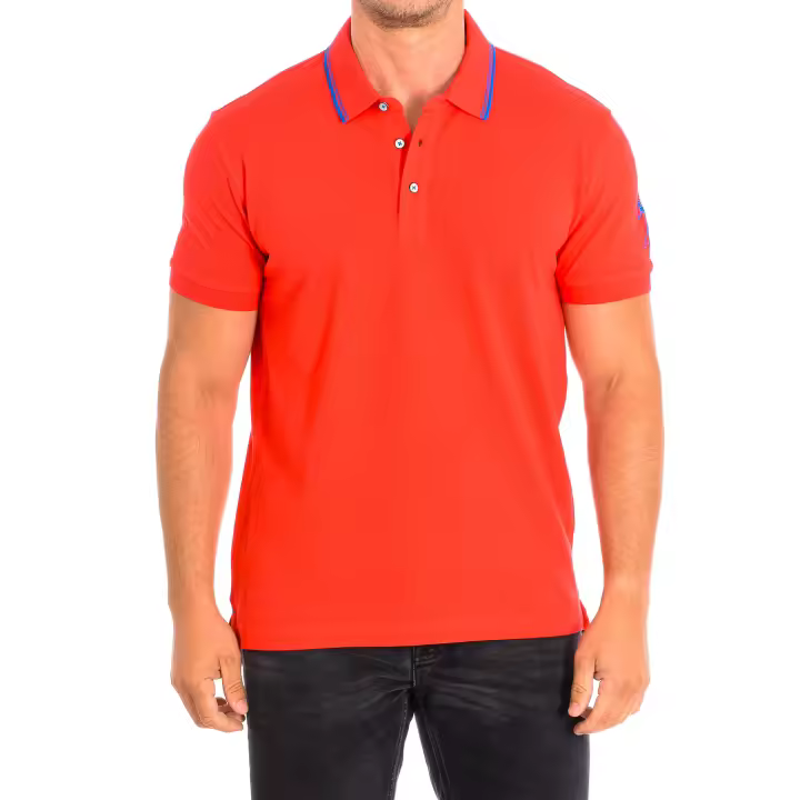 U.S. Polo Assn.-Polo Manga Corta BUST cuello de solapa a contraste 61677 para Hombre - 1