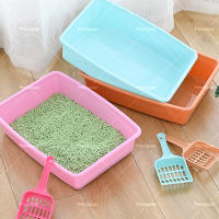 Caja de arena abierta para gatos, arena para mascotas, con bordes altos, 37 x 27 x H8,6 cm - details 3