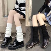 Calentadores De Pierna Lolita Para Mujer Calcetines Largos De Lana Tejidos Cubierta De Pie Para Otoño E Invierno Guantes De Manga Cálidos - details 2