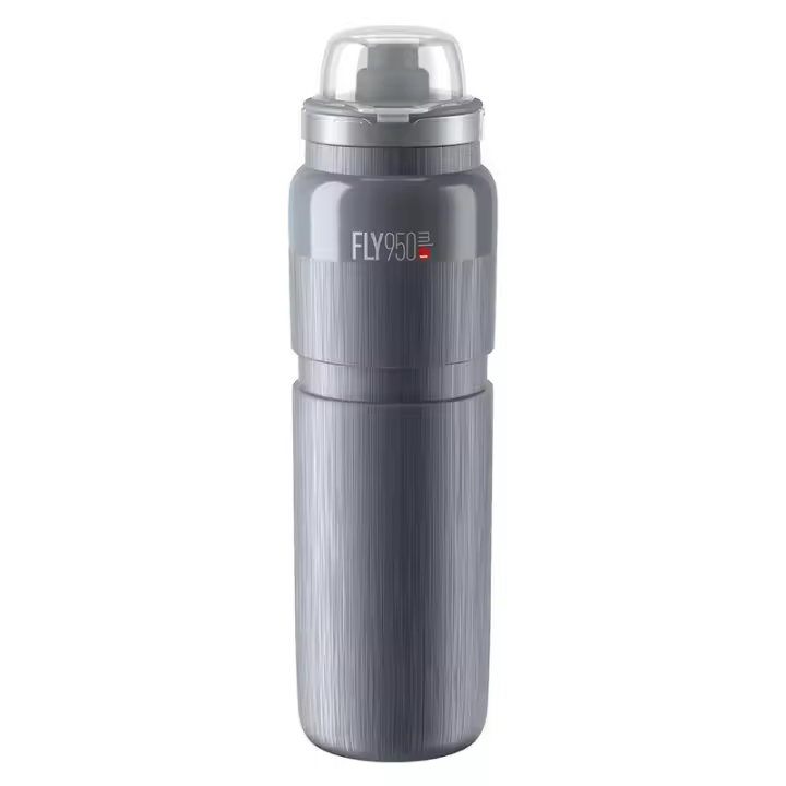 ELITE | Bidón FLY Mtb TEX 950ml Gris - El Fly Tex MTB es un producto diseñado para proporcionar a los ciclistas de montaña un bidón de alto rendimiento, superligero y duradero para hidratarse durante - 1