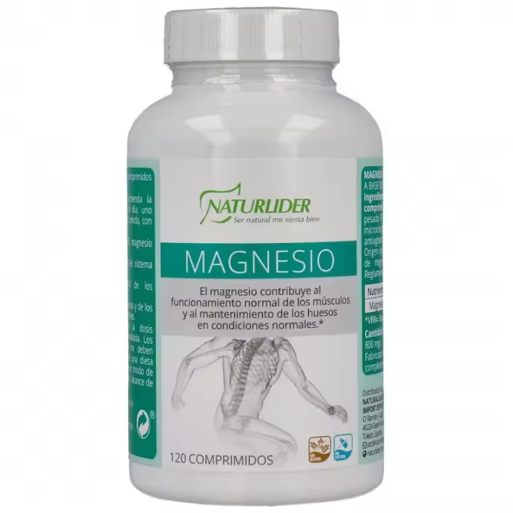 Carbonato de magnesio 120 comprimidos Naturlider Naturlider 000399 - 1