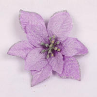 12/24pcs Flores De Navidad Con Brillo Decoración Para Árbol De Navidad Ornamentos Para Año Nuevo Falsas Flores De Fiesta Decoración De Invierno - details 14