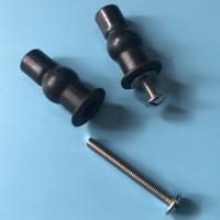 2pcs Tornillos De Expansión Para Cubierta De Inodoro Negro Con Juego De Palancas Y Caucho Tejido Compatible Con Cubiertas Antiguas Rotas - details 2