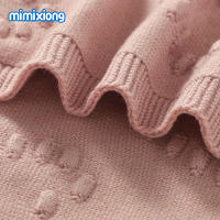Mantas de Algodón de DOT para recién nacidos, ropa de Cama para cochecito, Cuna, edredón, 100x80cm - details 4