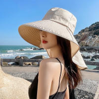 Gorro De Verano Para Mujer Protección UV Con Visera Ancha Y Capucha Para Ponytail Ideal Para Pesca Y Senderismo Al Aire Libre - details 2