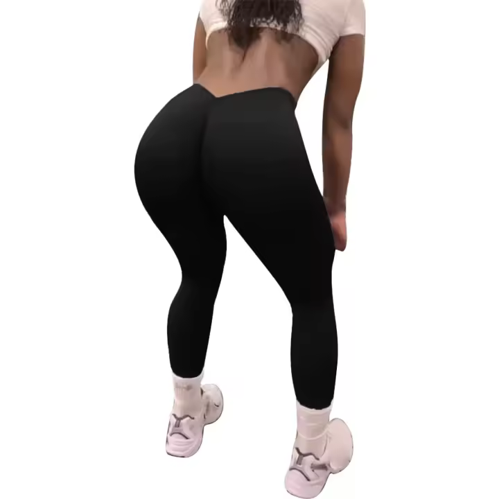 Nuevos Pantalones De Yoga Para Mujer Con Cintura V Y Levantamiento De Glúteos En Color Melocotón Fitness Sin Líneas Embarrassing Verano Talla S M L XL - 1