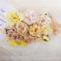 1Bolsa De Flores Artificiales Europeas Para Decoración De Hogar Bodas Adornos De Pared DIY Accesorios De Cabello Corsé Kit De Manualidades Floral - details 8