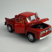 Modelo De Camión Rojo En Metal 1/32 Miniatura De Coche De Acción Con Devolución Al Retroceso Para Colección Decorativa Juguete Para Niños Y Niñas Regalo De Navidad Y Año Nuevo - details 7